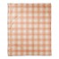 Harvest Orange Plaid Pattern 50x60 Coral Fleece Blanket