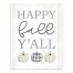 Happy Fall Yall Neutral Pumpkins 8x10 Tabletop Canvas