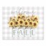 Sunflower Mason Jar Welcome Fall 8x10 Tabletop Canvas
