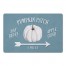 Blue Pumpkin Patch Arrow Design 27x18 Floor Mat