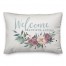 Welcome Autumn Blue and Purple 14x20 Spun Poly Pillow
