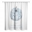 Blue Botanical Pumpkin Phrase 71x74 Shower Curtain