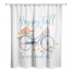 Happy Fall Bike Scene 71x74 Shower Curtain
