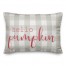 Magenta Hello Pumpkin Gray Buffalo Check 14x20 Spun Poly Pillow
