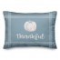Blue Thankful Pumpkin 14x20 Spun Poly Pillow