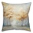 Autumn Blue and Yellow Trees 18x18 Spun Poly Pillow