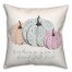 Beautiful Fall Wish Pumpkins 18x18 Spun Poly Pillow