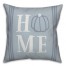 Home Blue Pumpkin Print 18x18 Spun Poly Pillow