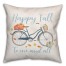 Happy Fall Bike Scene 18x18 Spun Poly Pillow