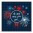 Fireworks Oh Say Can You See 16x16 Canvas Wall Art