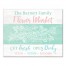 Colorful Family Flower Market 16x20 Personalized Canvas Wall Art