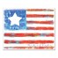 Watercolor Family Freedom Flag 16x20 Canvas Wall Art