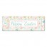Happy Easter Whimsy Pattern 12x36 Canvas Wall Art