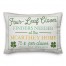 Green Clover Finders Sign 14x20 Personalized Spun Poly Pillow