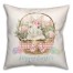 Hoppy Easter Bunny Basket 18x18 Spun Poly Pillow
