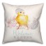 Welcome Easter Chick 18x18 Spun Poly Pillow