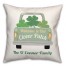 Green Welcome our Clover Patch 18x18 Personalized Spun Poly Pillow