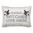 Basic Witches Live Here 14x20 Spun Poly Pillow