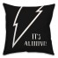 It's Alive Lightning Bolt 18x18 Spun Poly Pillow