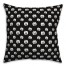 Black and White Pumpkins Pattern 18x18 Spun Poly Pillow