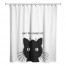Vintage Black Cat 71x74 Shower Curtain