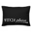 Black and White Witch Please 14x20 Spun Poly Pillow