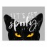 Lets Get Spooky Cat 8x10 Tabletop Canvas