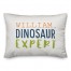 Dinosaur Expert with Name 14x20 Personalized Spun Poly Pillow