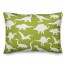 Dinosaur Pattern on Green and White 14x20 Spun Poly Pillow