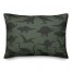 Dinosaur Pattern on Green and Green 14x20 Spun Poly Pillow