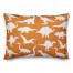 Dinosaur Pattern on Orange and White 14x20 Spun Poly Pillow