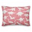 Dinosaur Pattern on Pink and White 14x20 Spun Poly Pillow