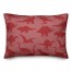 Dinosaur Pattern on Red and Red 14x20 Spun Poly Pillow