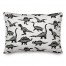 Dinosaurs with Names Black 14x20 Spun Poly Pillow