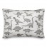 Dinosaurs with Names Gray 14x20 Spun Poly Pillow
