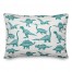 Dinosaurs with Names Teal 14x20 Spun Poly Pillow
