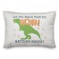 Let the World Hear You Roar T-Rex Name 14x20 Personalized Spun Poly Pillow