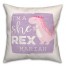 I'm a T-Rex Purple Dino Name 18x18 Personalized Spun Poly Pillow