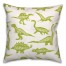 Dinosaurs with Names Green 18x18 Spun Poly Pillow