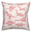 Dinosaurs with Names Pink 18x18 Spun Poly Pillow