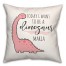 Today I Want to be a Dinosaur 18x18 Personalized Spun Poly Pillow