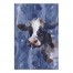 Watercolor Distressed Cow on Navy 20x30 Canvas Wall Art