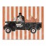 Skellys Landscaping Truck Retro with Stripes 8x10 Tabletop Canvas