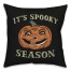 Retro Pumpkin Spooky Season 18x18 Spun Poly Pillow