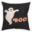 Retro Ghost Boo 18x18 Spun Poly Pillow