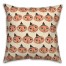 Retro Pumpkin Pattern 18x18 Spun Poly Pillow