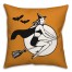 Retro Witch on Orange 18x18 Spun Poly Pillow