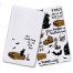 Amber and Black Vintage Halloween Pattern Textiles Collection