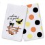 Retro Black Cat and Owl Welcome to Our Patch Textiles Collection
