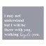 I Will Walk Beside You 8x10 Tabletop Canvas